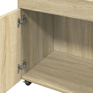 Τρόλεϊ Μπαρ Sonoma Δρυς 50x41x89 εκ. Επεξ. Ξύλο - Pakobazaar