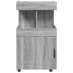 Τρόλεϊ Μπαρ Γκρι Sonoma 50x41x89 εκ. Επεξ. Ξύλο - Pakobazaar