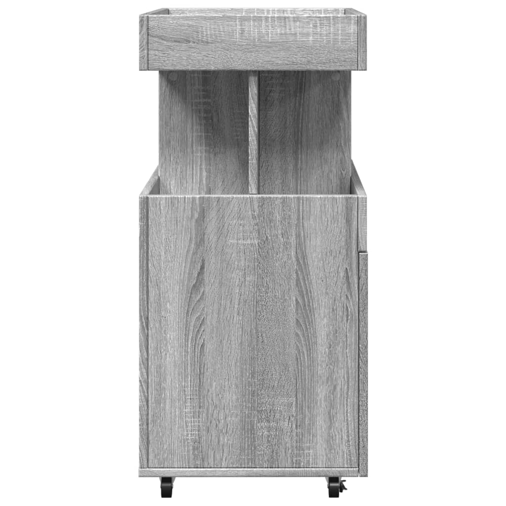 Τρόλεϊ Μπαρ Γκρι Sonoma 50x41x89 εκ. Επεξ. Ξύλο