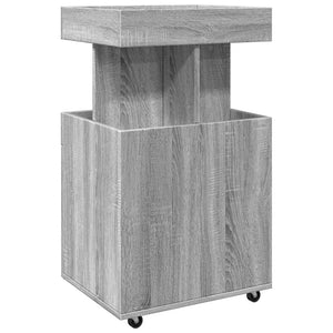 Τρόλεϊ Μπαρ Γκρι Sonoma 50x41x89 εκ. Επεξ. Ξύλο - Pakobazaar