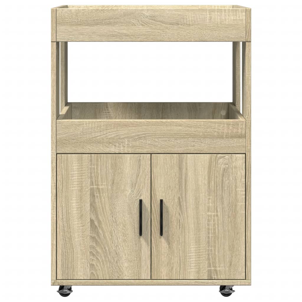 Τρόλεϊ Μπαρ Sonoma Δρυς 60x39,5x89 εκ. Επεξ. Ξύλο - Pakobazaar