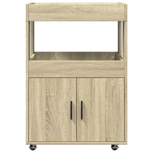 Τρόλεϊ Μπαρ Sonoma Δρυς 60x39,5x89 εκ. Επεξ. Ξύλο - Pakobazaar