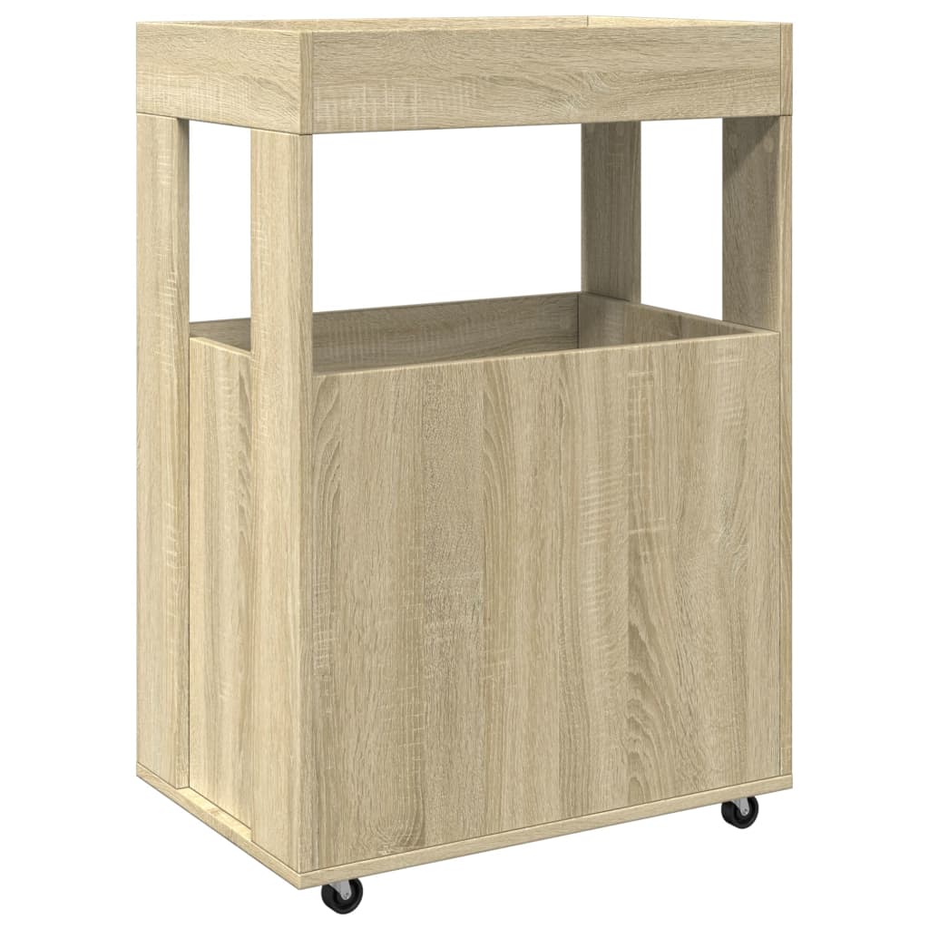 Τρόλεϊ Μπαρ Sonoma Δρυς 60x39,5x89 εκ. Επεξ. Ξύλο - Pakobazaar