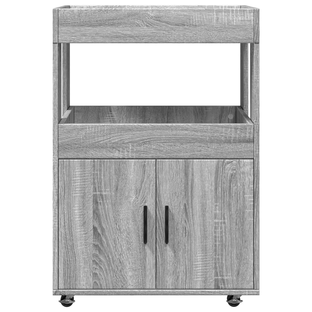 Τρόλεϊ Μπαρ Γκρι Sonoma 60x39,5x89 εκ. Επεξ. Ξύλο - Pakobazaar