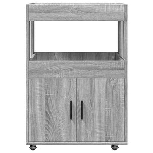 Τρόλεϊ Μπαρ Γκρι Sonoma 60x39,5x89 εκ. Επεξ. Ξύλο - Pakobazaar