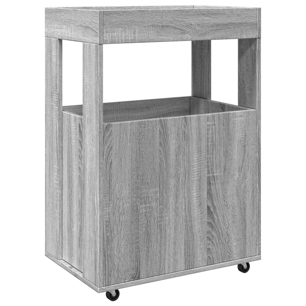 Τρόλεϊ Μπαρ Γκρι Sonoma 60x39,5x89 εκ. Επεξ. Ξύλο - Pakobazaar