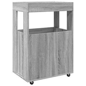 Τρόλεϊ Μπαρ Γκρι Sonoma 60x39,5x89 εκ. Επεξ. Ξύλο - Pakobazaar