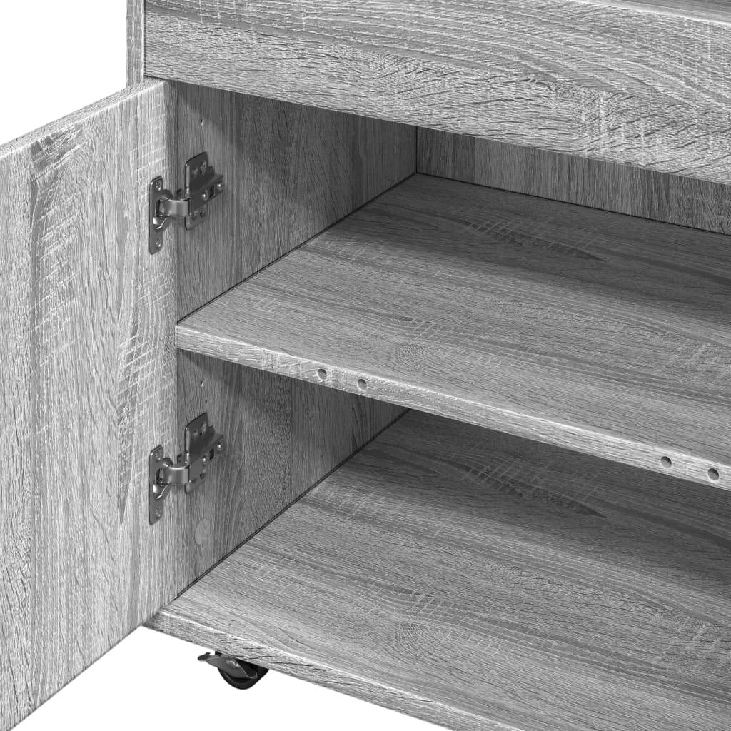 Τρόλεϊ Μπαρ Γκρι Sonoma 60x39,5x89 εκ. Επεξ. Ξύλο - Pakobazaar