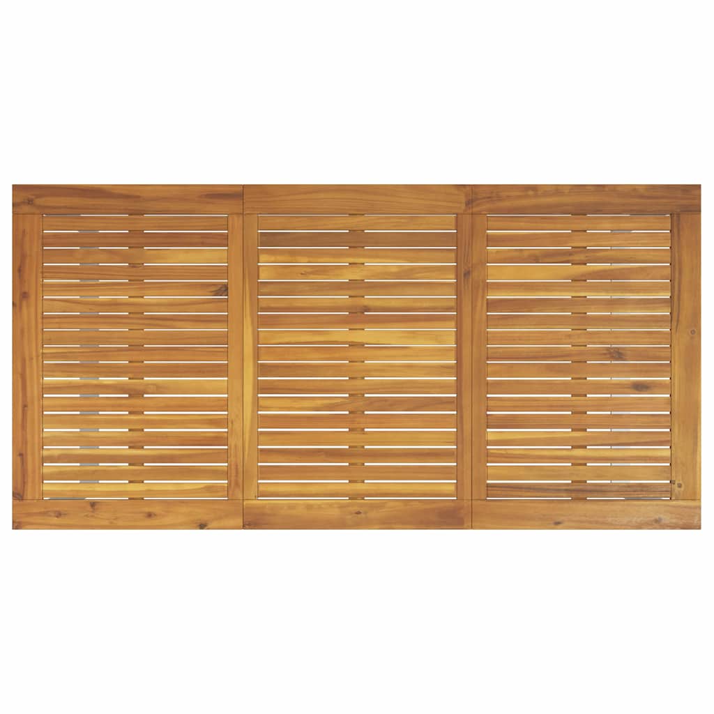 Σέτ φαγητού για κήπο 5 pcs Γκρι Στερεό Ξύλο Ακακίας