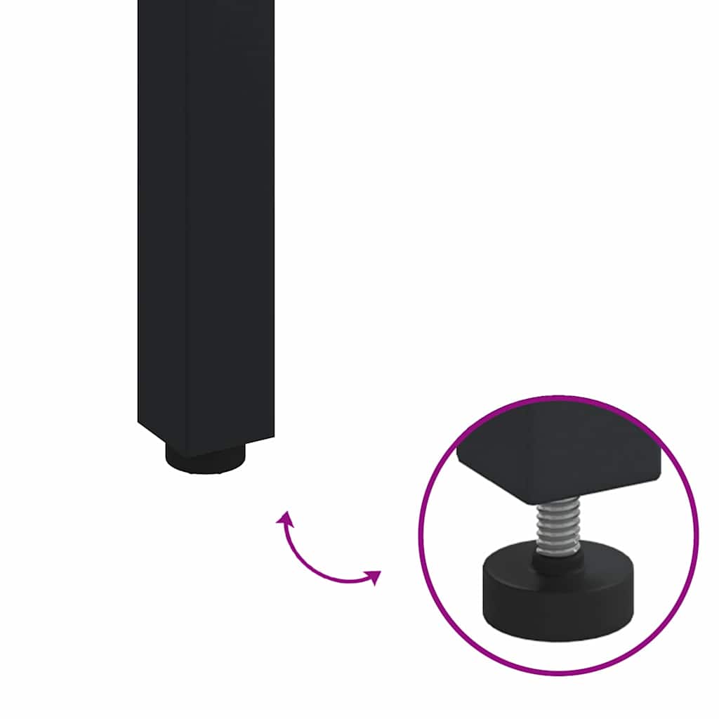 Σέτ φαγητού για κήπο 7 pcs Μαύρο Στερεό Ξύλο Ακακίας - Pakobazaar