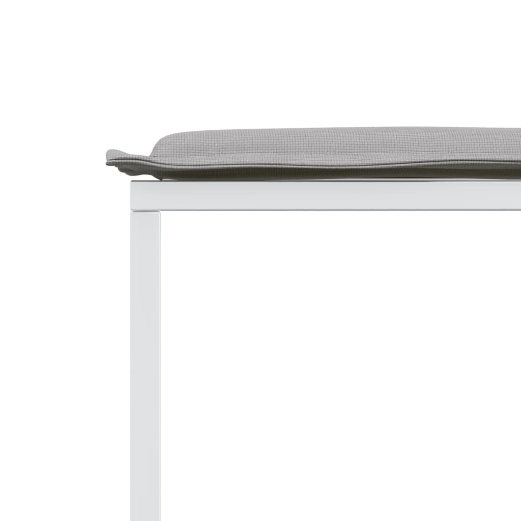 Σετ Τραπεζαρίας Κήπου 17 τεμ. Λευκός από Textilene με Μαξιλάρια