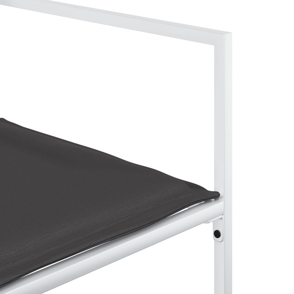 Σετ Τραπεζαρίας Κήπου 9 τεμ. Λευκός από Textilene με Μαξιλάρια