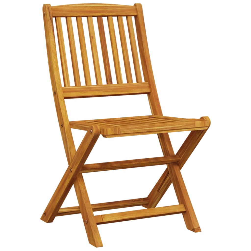 Τραπεζαρία Bistro Πτυσσόμενη Σετ 3 τεμ. από Μασίφ Ξύλο Ακακίας