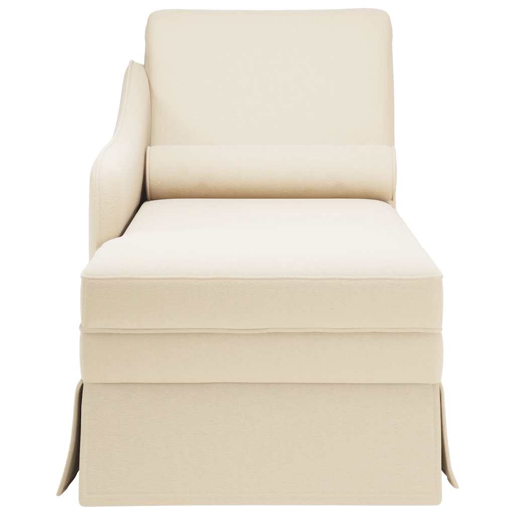 Σαλόνι πολυθρόνας με μαξιλάρι και δεξί υποβραχιόνιο λινό