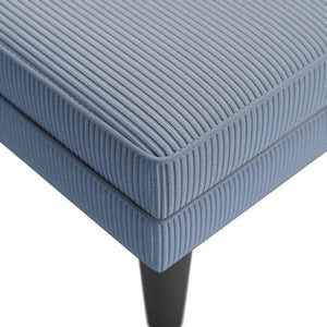 Σαλόνι ξαπλώστρας με μαξιλάρι Μπλε ύφασμα Corduroy - Pakobazaar