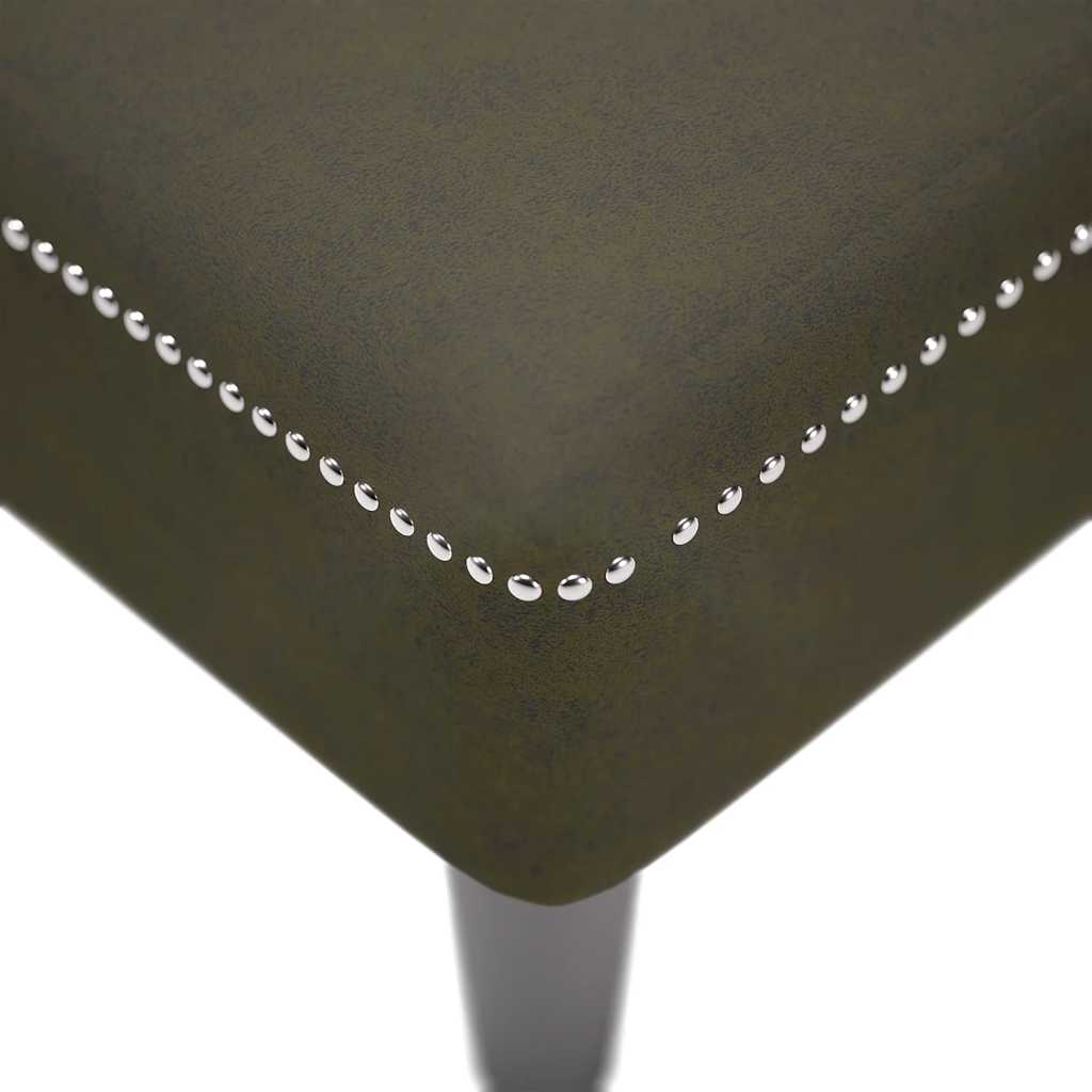 Ανάκλιντρο Σκούρο Πράσινη Υφασμάτινο Μαξιλάρι Συνθετικό Δέρμα