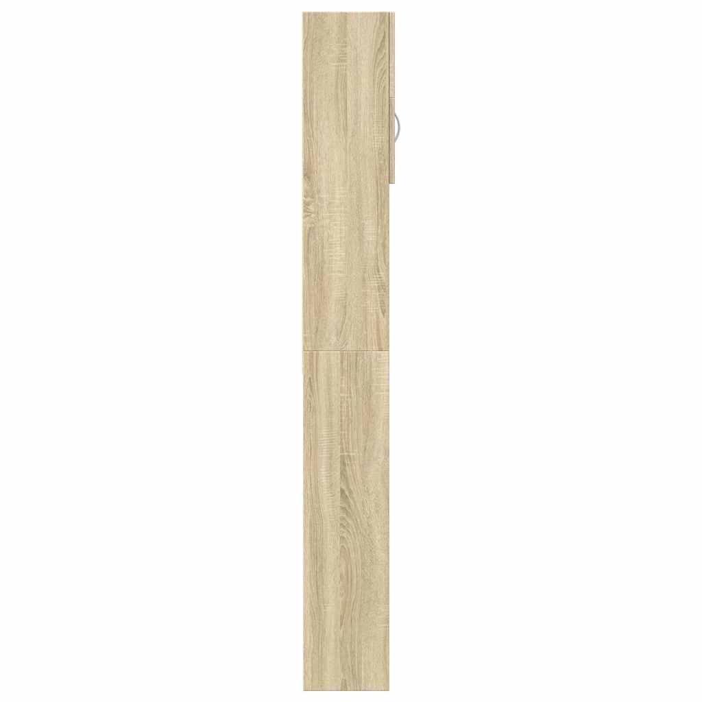Ντουλάπι Πλυντηρίου Χρώμα Sonoma Δρυς 64x25,5x190εκ Επεξ. Ξύλο