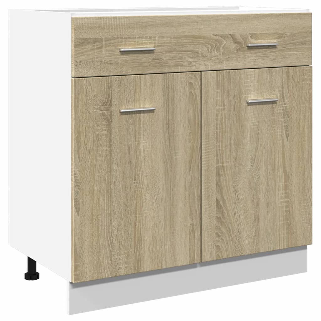 Ντουλάπι με Συρτάρια "Lyon" σε Χρώμα Sonoma Δρυς 80x46x81,5 εκ. από Τεχνητό Ξύλο