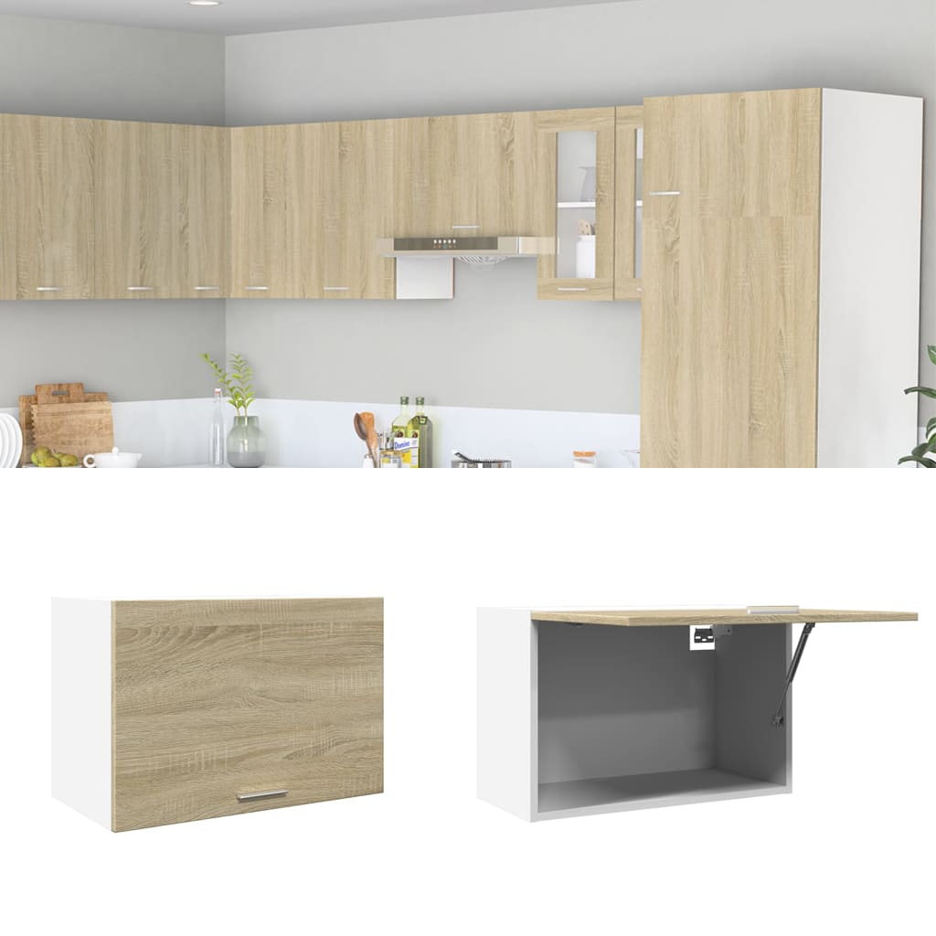 Κρεμαστό Ντουλάπι "Lyon" Ξύλο Sonoma Δρυς 60x31x40 εκ. από Τεχνητό Ξύλο - Pakobazaar
