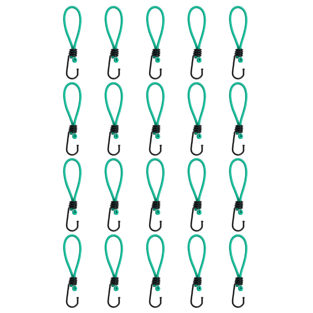 Κορδόνια Ελαστικά Bungee με Γάντζο 20 τεμ. 15 εκ.