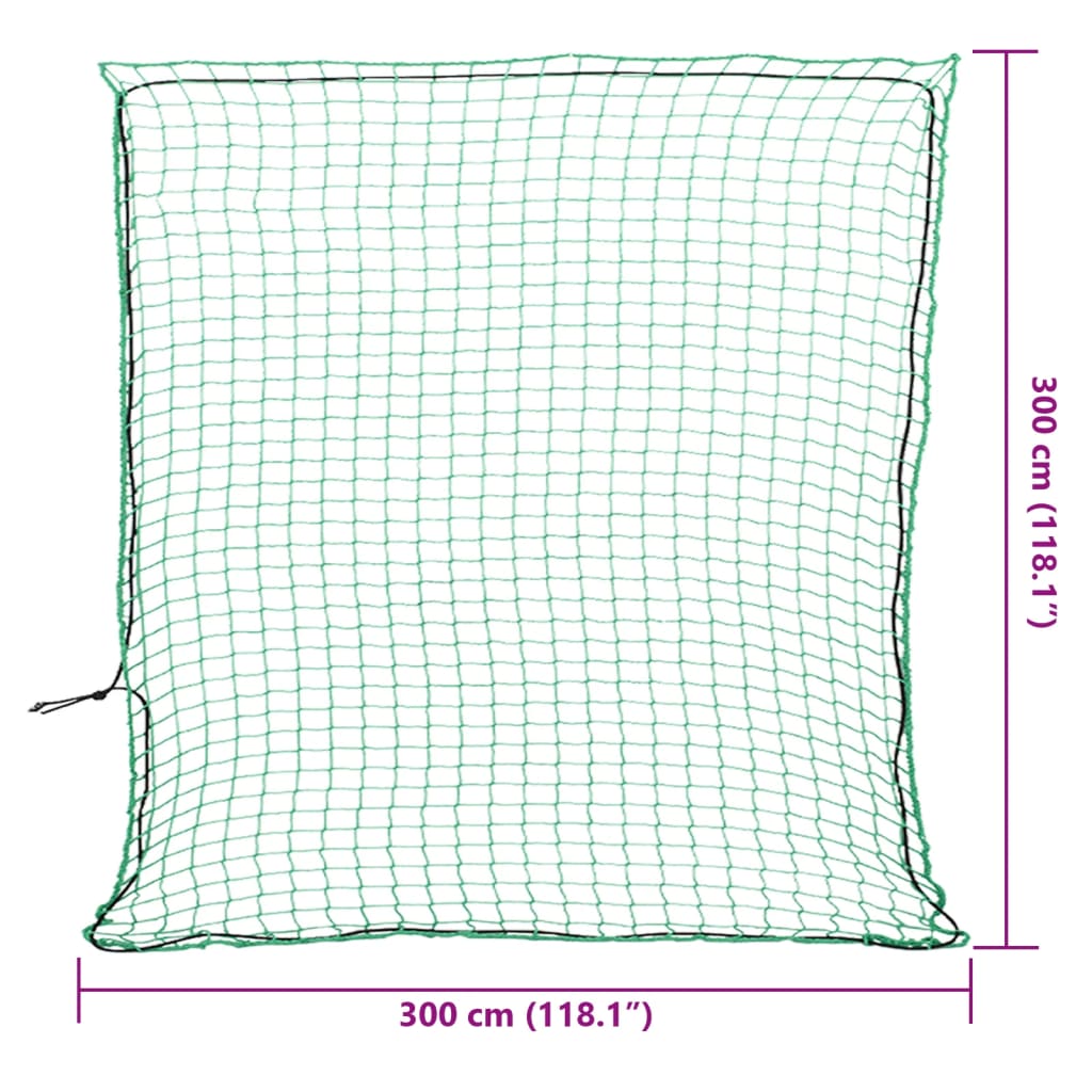 Δίχτυ για Τρέιλερ με Ελαστικό Σχοινί Πράσινο 3x3 μ. από PP - Pakobazaar