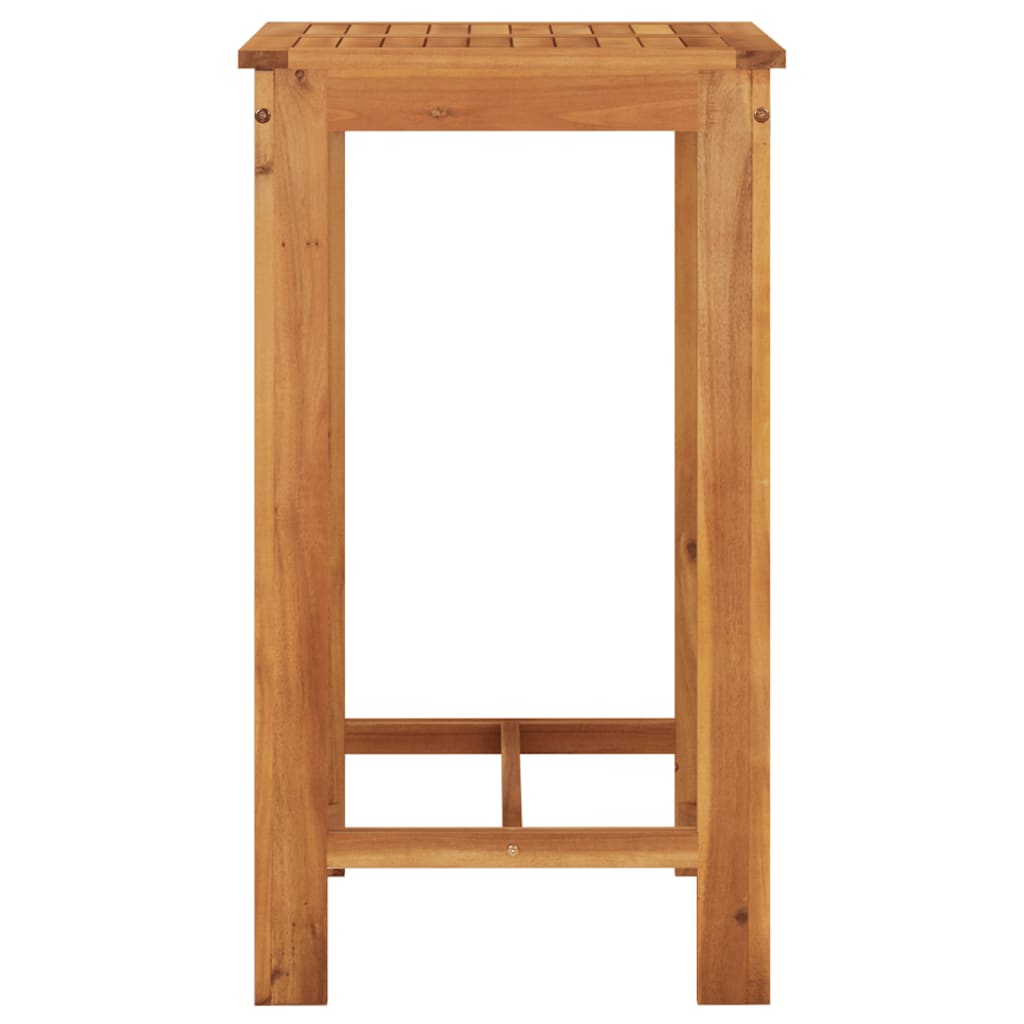 Σετ Μπαρ Κήπου 5 Τεμ. Μαύρο Μασίφ Ξύλο Ακακίας και Συνθ. Ρατάν