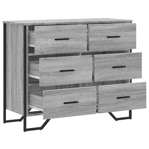 Συρταριέρα Γκρι Sonoma 91x35,5x74,5 εκ. από Επεξεργ. Ξύλο