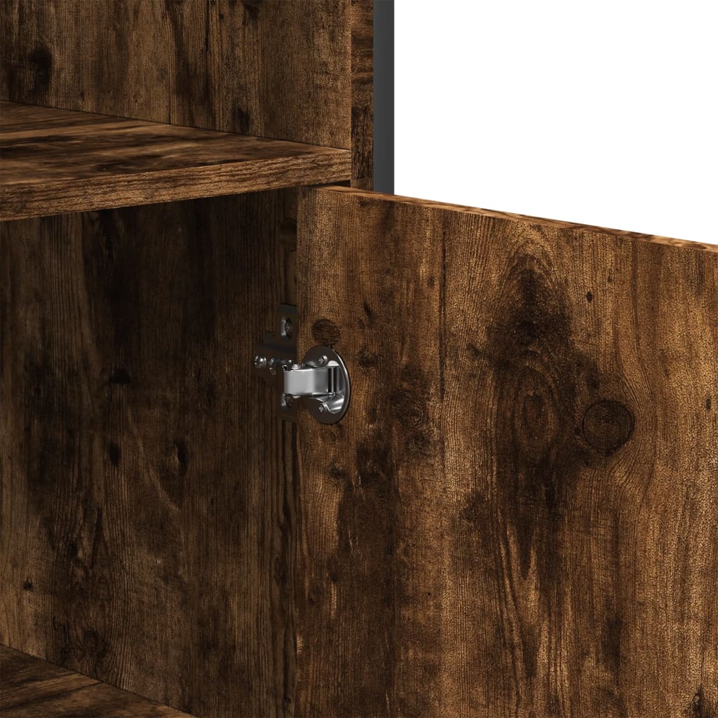 Ντουλάπι Καπνιστή Δρυς 79,5x35,5x137,5 εκ. Επεξεργασμένο Ξύλο