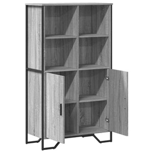 Ντουλάπι Γκρι Sonoma 79,5x35,5x137,5 εκ. Επεξεργασμένο Ξύλο