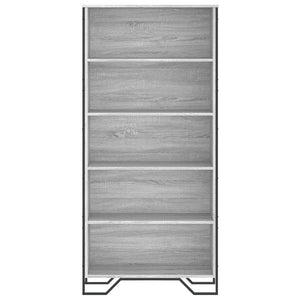 Βιβλιοθήκη Γκρι Sonoma 80x31x169 εκ. από Επεξεργασμένο Ξύλο