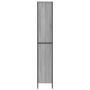 Βιβλιοθήκη Γκρι Sonoma 80x31x169 εκ. από Επεξεργασμένο Ξύλο