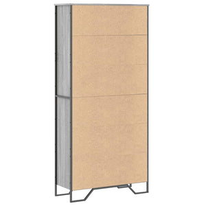 Βιβλιοθήκη Γκρι Sonoma 80x31x169 εκ. από Επεξεργασμένο Ξύλο