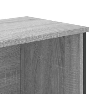 Βιβλιοθήκη Γκρι Sonoma 80x31x169 εκ. από Επεξεργασμένο Ξύλο