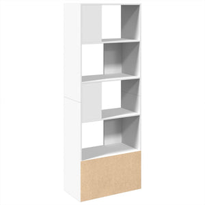 Βιβλιοθήκη Λευκή 70x36x189 εκ. από Επεξεργασμένο Ξύλο