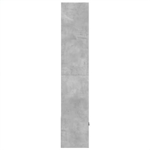 Βιβλιοθήκη Γκρι Σκυροδέματος 70x36x189 εκ. Επεξεργ. Ξύλο - Pakobazaar