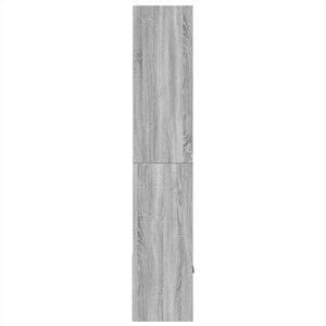 Βιβλιοθήκη Γκρι Sonoma 70x36x189 εκ. από Επεξεργ. Ξύλο