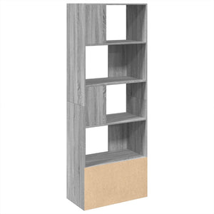 Βιβλιοθήκη Γκρι Sonoma 70x36x189 εκ. από Επεξεργ. Ξύλο