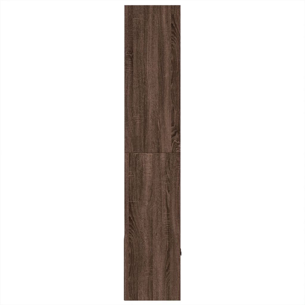 Βιβλιοθήκη καφέ δρυς 70x36x189 εκ. από Επεξεργασμένο Ξύλο