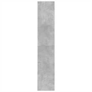 Βιβλιοθήκη Γκρι Σκυροδέματος 100x36x189 εκ. Επεξεργ. Ξύλο - Pakobazaar