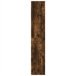 Βιβλιοθήκη Καπνιστή Δρυς 100x36x189 εκ. από Επεξεργασμένο Ξύλο - Pakobazaar