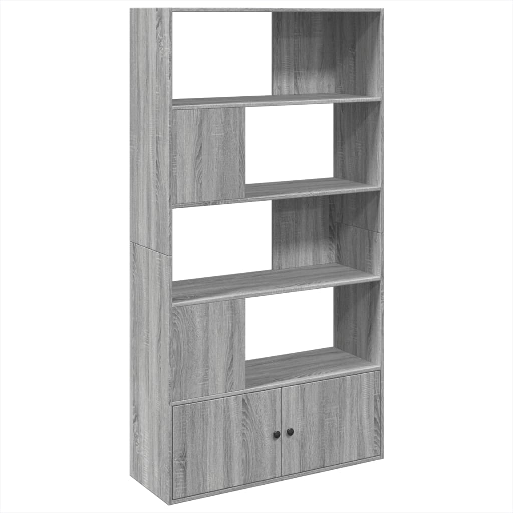 Βιβλιοθήκη Γκρι Sonoma 100x36x189 εκ. από Επεξεργ. Ξύλο - Pakobazaar