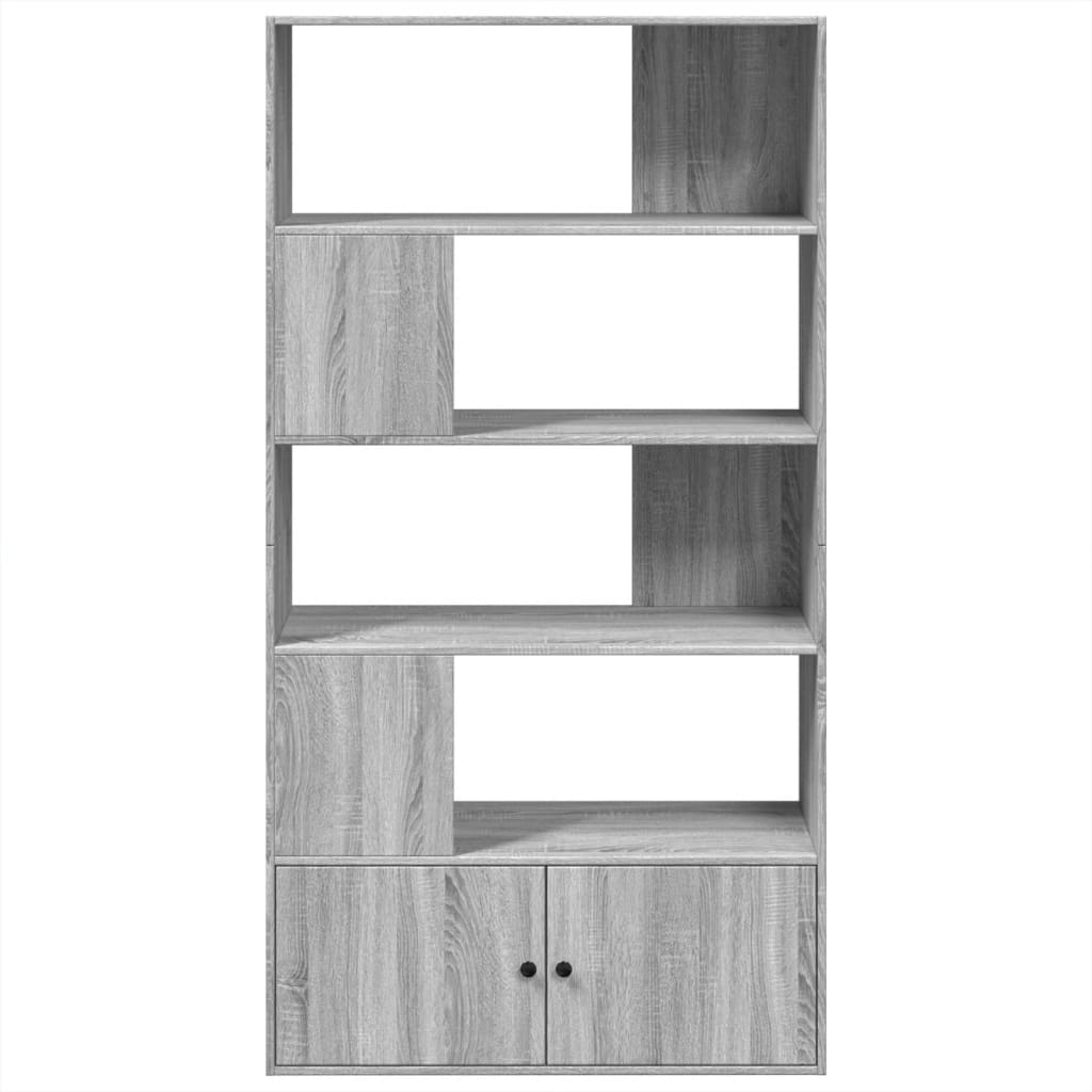 Βιβλιοθήκη Γκρι Sonoma 100x36x189 εκ. από Επεξεργ. Ξύλο - Pakobazaar