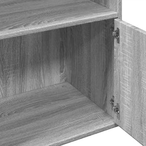 Βιβλιοθήκη Γκρι Sonoma 100x36x189 εκ. από Επεξεργ. Ξύλο - Pakobazaar