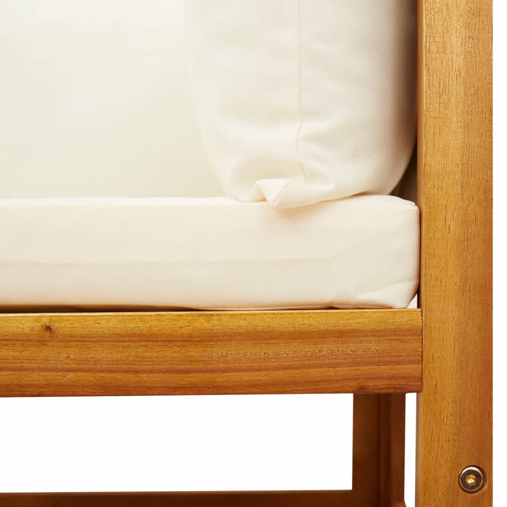 Σετ Καναπέδων Κήπου 10 Τεμαχίων με Μαξιλάρια από Ξύλο Ακακίας και Ρατάν