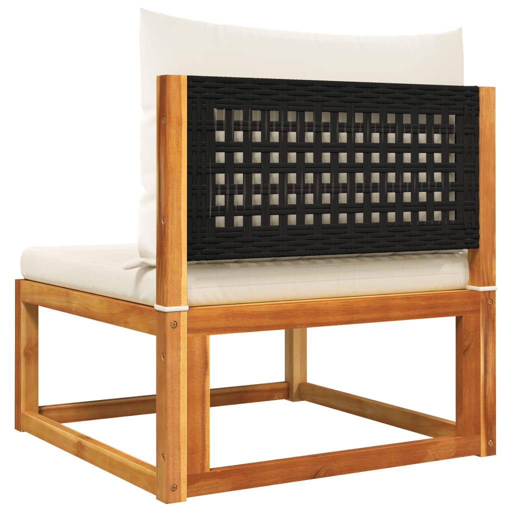 Σετ Καναπέδων Κήπου 8 Τεμαχίων με Μαξιλάρια από Ξύλο Ακακίας και Ρατάν