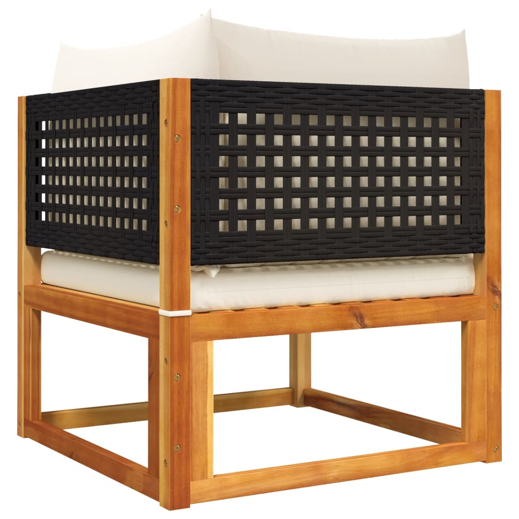 Σετ Καναπέδων Κήπου 8 Τεμαχίων με Μαξιλάρια από Ξύλο Ακακίας και Ρατάν