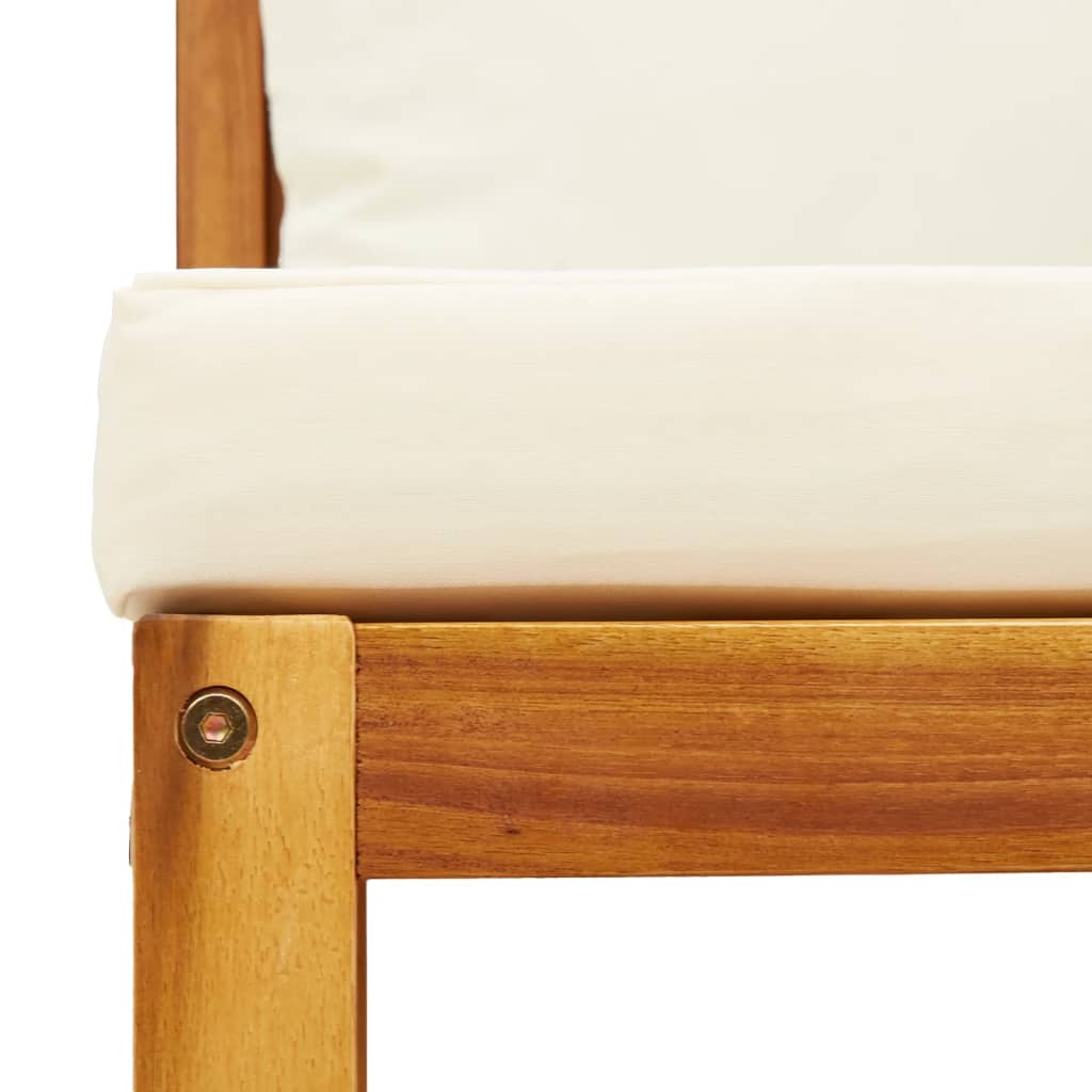 Σετ Καναπέδων Κήπου 8 Τεμαχίων με Μαξιλάρια από Ξύλο Ακακίας και Ρατάν