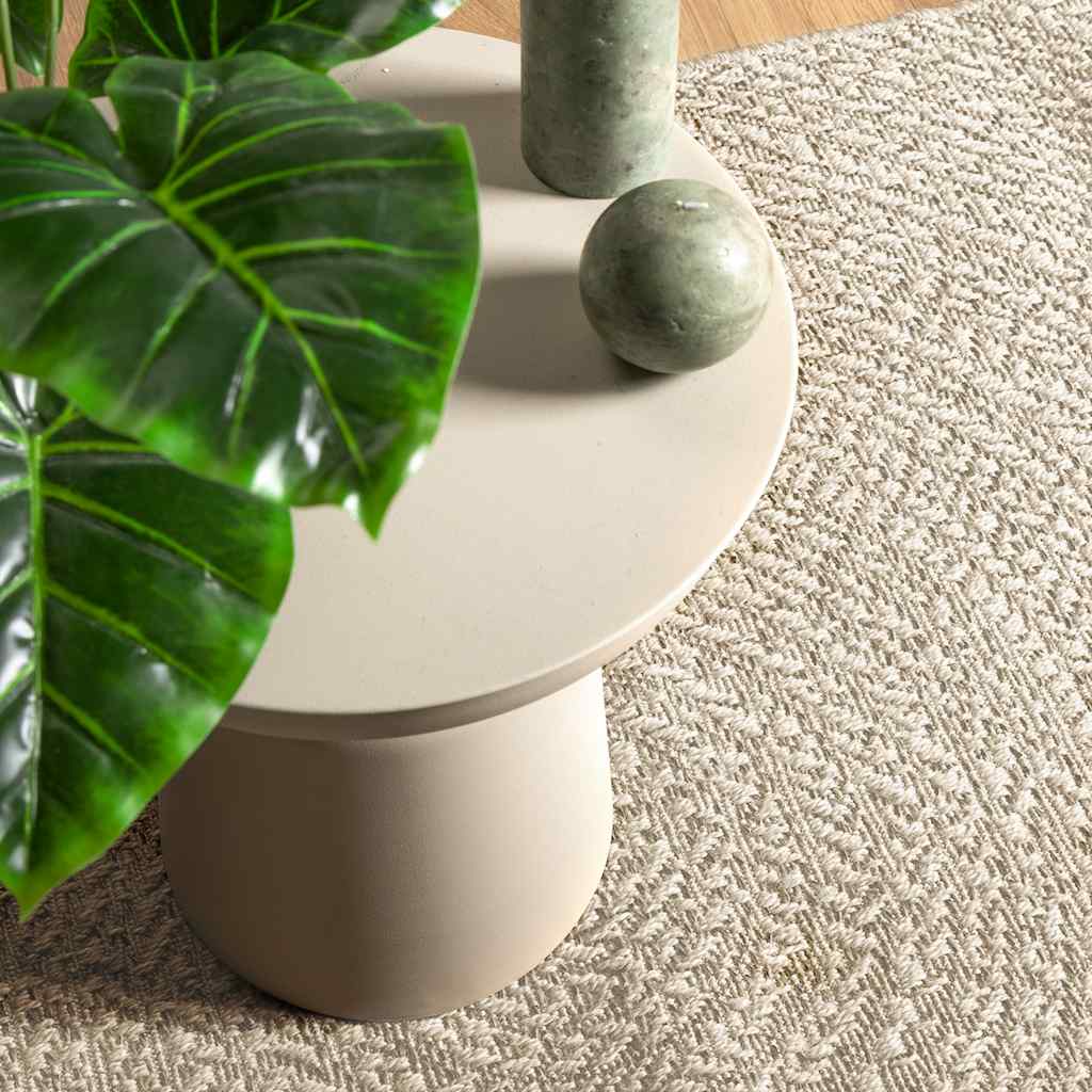 Χαλί ZIZUR Κρεμ Όψη Γιούτας Εσωτ. & Εξωτ. Χώρου 120x120 εκ.