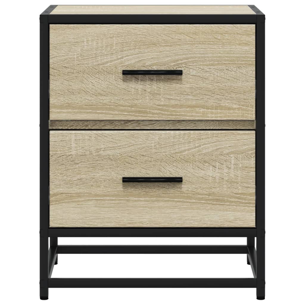 Κομοδίνα 2 τεμ. Sonoma Δρυς 40x31x50 εκ. από Επεξεργασμένο Ξύλο