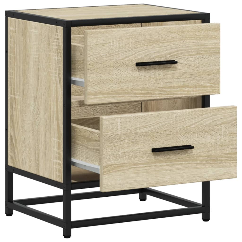 Κομοδίνα 2 τεμ. Sonoma Δρυς 40x31x50 εκ. από Επεξεργασμένο Ξύλο